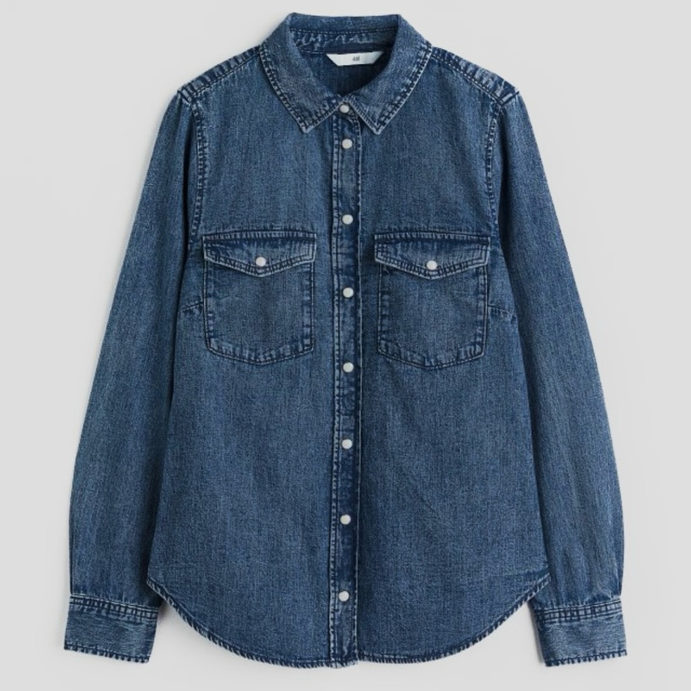 Slim Fit blue Denim Shirt